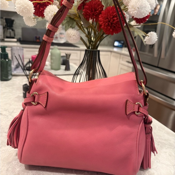 Dooney and Burke mini tassel shoulder bag - Picture 2 of 11